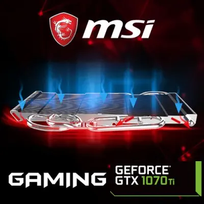 MSI GeForce GTX 1070 Ti GAMING 8G Gaming Ekran Kartı