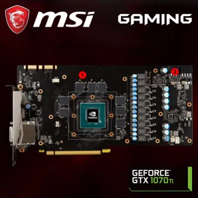 MSI GeForce GTX 1070 Ti GAMING 8G Gaming Ekran Kartı