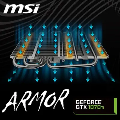 MSI GeForce GTX 1070 Ti Armor 8G Ekran Kartı