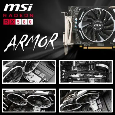 MSI Radeon RX 580 Armor 8G OC Gaming Ekran Kartı