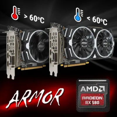 MSI Radeon RX 580 Armor 8G OC Gaming Ekran Kartı