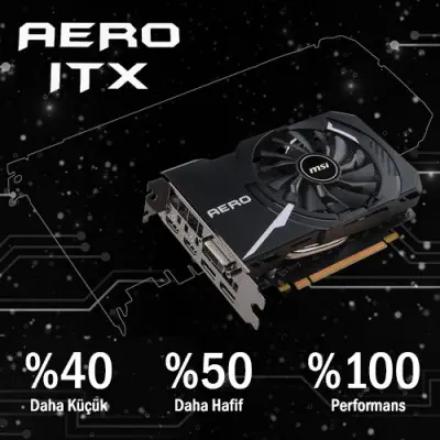 Msi GeForce GTX 1060 Aero ITX 6G OC Ekran Kartı