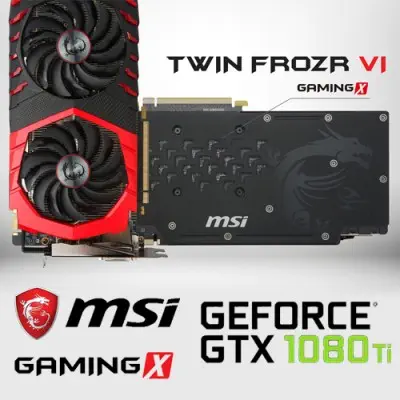 MSI GeForce GTX 1080 Ti GAMING X 11G Gaming Ekran Kartı