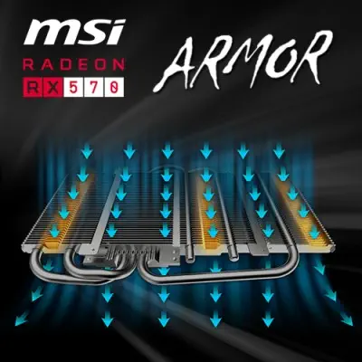 MSI Radeon RX 570 ARMOR 4G OC Ekran Kartı