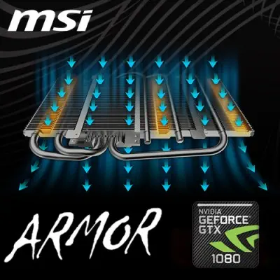 MSI GeForce GTX 1080 ARMOR 8G OC Ekran Kartı