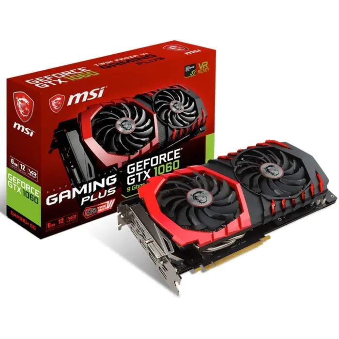 MSI GeForce GTX 1060 GAMING PLUS 6G Gaming Ekran Kartı