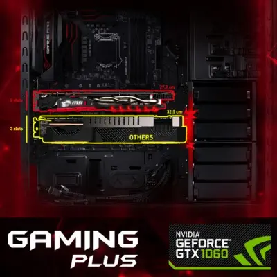 MSI GeForce GTX 1060 GAMING PLUS 6G Gaming Ekran Kartı