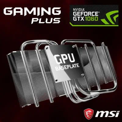 MSI GeForce GTX 1060 GAMING PLUS 6G Gaming Ekran Kartı