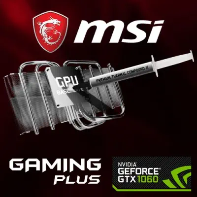 MSI GeForce GTX 1060 GAMING PLUS 6G Gaming Ekran Kartı