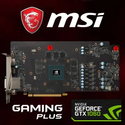 MSI GeForce GTX 1060 GAMING PLUS 6G Gaming Ekran Kartı