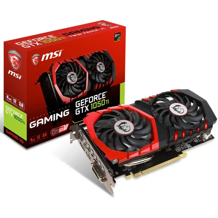 MSI GeForce GTX 1050 Ti GAMING 4G Gaming Ekran Kartı