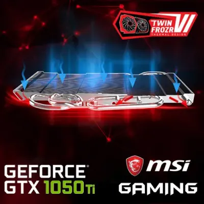 MSI GeForce GTX 1050 Ti GAMING 4G Gaming Ekran Kartı