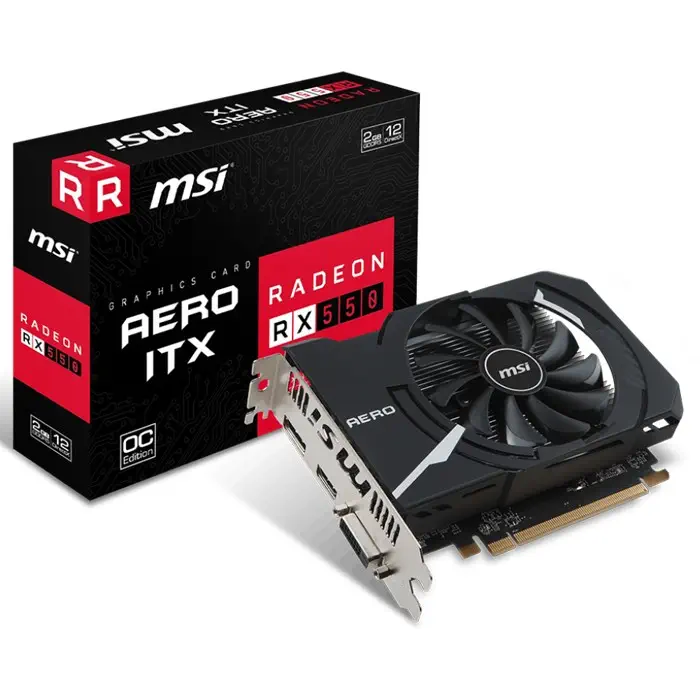 MSI Radeon RX 550 AERO ITX 2G OC Gaming Ekran Kartı