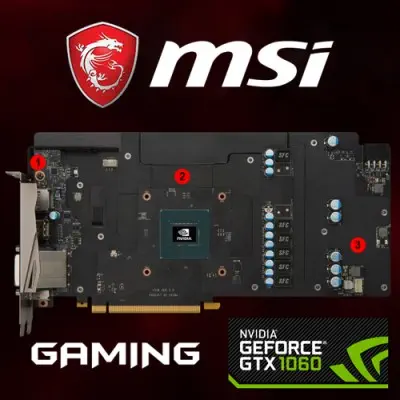 Msi GeForce Gtx 1060 Gaming 6G Gaming Ekran Kartı