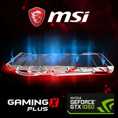 MSI GeForce GTX 1060 GAMING X PLUS 6G Gaming Ekran Kartı