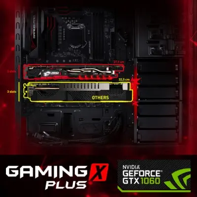 MSI GeForce GTX 1060 GAMING X PLUS 6G Gaming Ekran Kartı