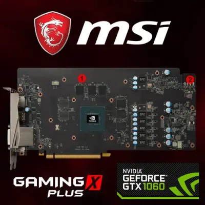 MSI GeForce GTX 1060 GAMING X PLUS 6G Gaming Ekran Kartı