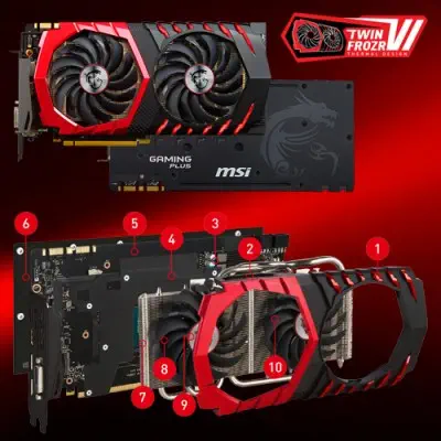 MSI GeForce GTX 1080 GAMING X PLUS 8G Gaming Ekran Kartı