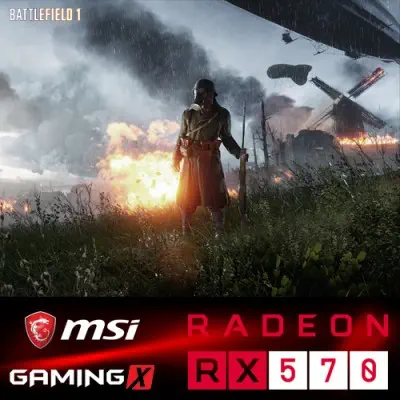 MSI Radeon RX 570 GAMING X 4G Gaming Ekran Kartı