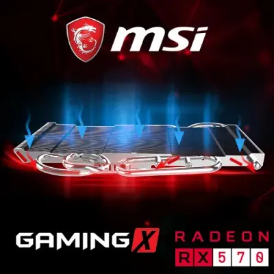 MSI Radeon RX 570 GAMING X 4G Gaming Ekran Kartı