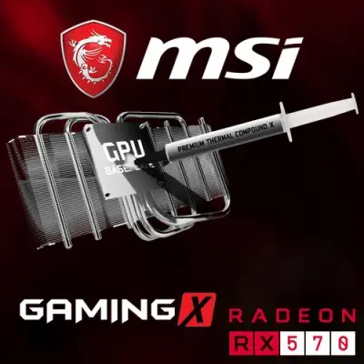 MSI Radeon RX 570 GAMING X 4G Gaming Ekran Kartı