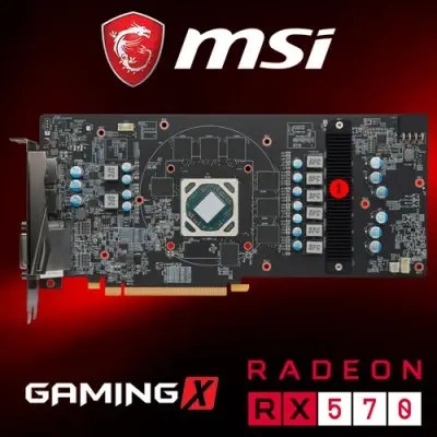 MSI Radeon RX 570 GAMING X 4G Gaming Ekran Kartı