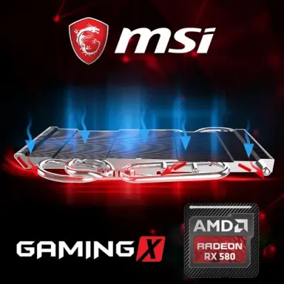 MSI Radeon RX 580 GAMING X 8G Gaming Ekran Kartı