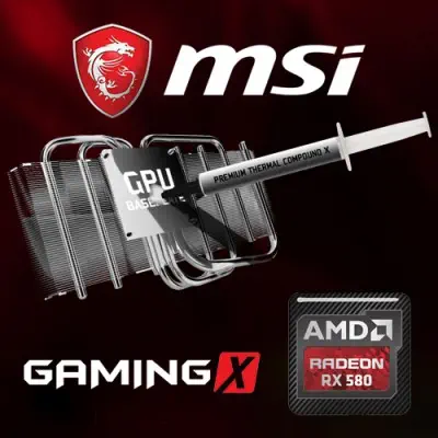 MSI Radeon RX 580 GAMING X 8G Gaming Ekran Kartı