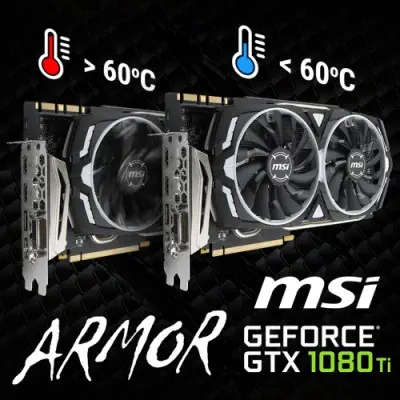 MSI GeForce GTX 1080 Ti ARMOR 11G OC Ekran Kartı