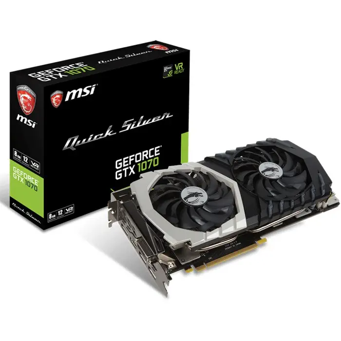 MSI GeForce GTX 1070 QUICK SILVER 8G OC Gaming Ekran Kartı