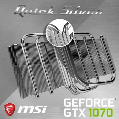 MSI GeForce GTX 1070 QUICK SILVER 8G OC Gaming Ekran Kartı