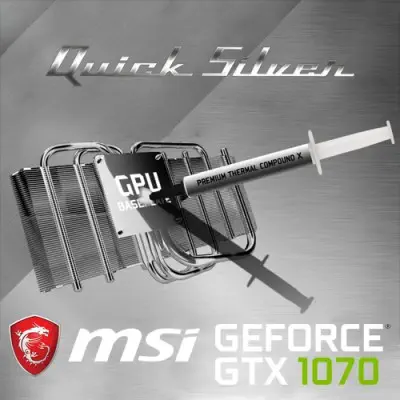 MSI GeForce GTX 1070 QUICK SILVER 8G OC Gaming Ekran Kartı