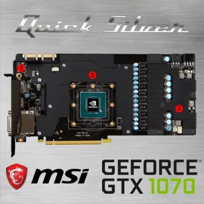 MSI GeForce GTX 1070 QUICK SILVER 8G OC Gaming Ekran Kartı