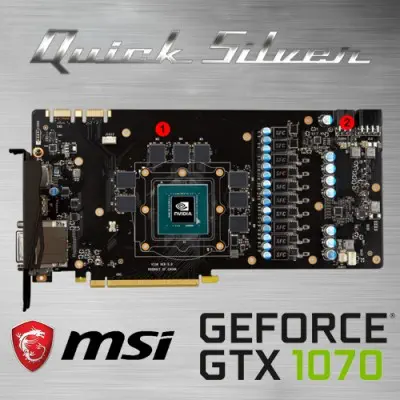 MSI GeForce GTX 1070 QUICK SILVER 8G OC Gaming Ekran Kartı