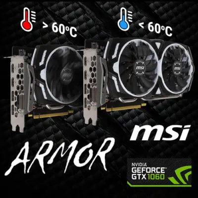 MSI GeForce GTX 1060 ARMOR 3G OCV1 Ekran Kartı