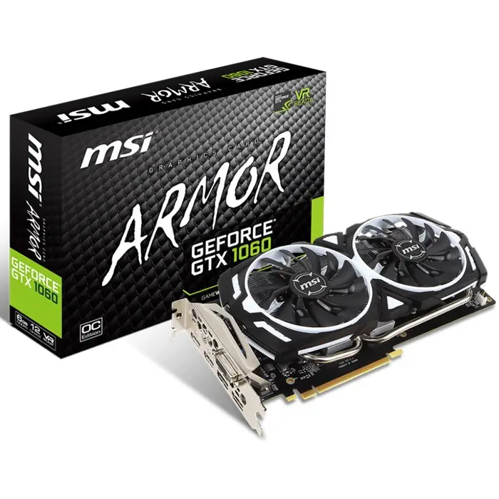 MSI GeForce GTX 1060 ARMOR 6G OCV1 Ekran Kartı