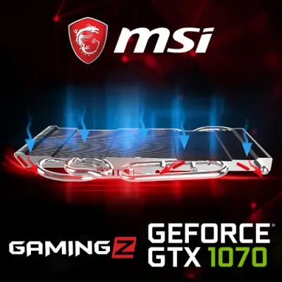 Msi GeForce GTX 1070 Gaming Z 8G Gaming Ekran Kartı