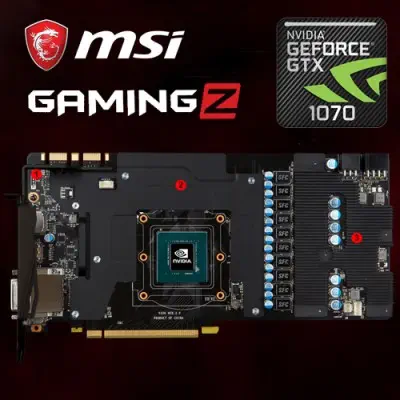 Msi GeForce GTX 1070 Gaming Z 8G Gaming Ekran Kartı