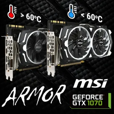 MSI GeForce GTX 1070 Armor 8G OC Ekran Kartı