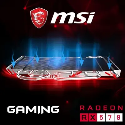 Msi Radeon RX 570 Gaming 4G Gaming Ekran Kartı