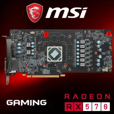 Msi Radeon RX 570 Gaming 4G Gaming Ekran Kartı