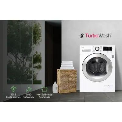 LG FH4U2VDNP5 A+++ 1400 Devir 9 kg Çamaşır Makinası