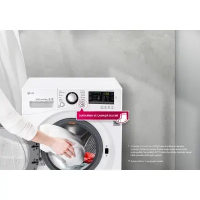 LG FH4U2VDNP5 A+++ 1400 Devir 9 kg Çamaşır Makinası