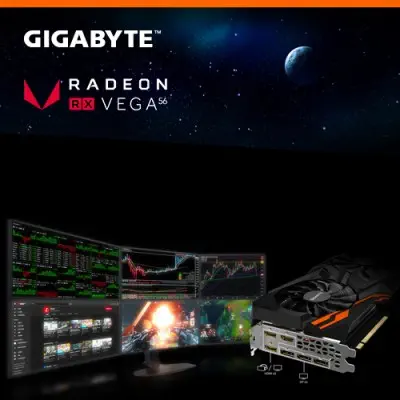 Gigabyte Radeon RX VEGA 56 GAMING OC 8G Gaming Ekran Kartı