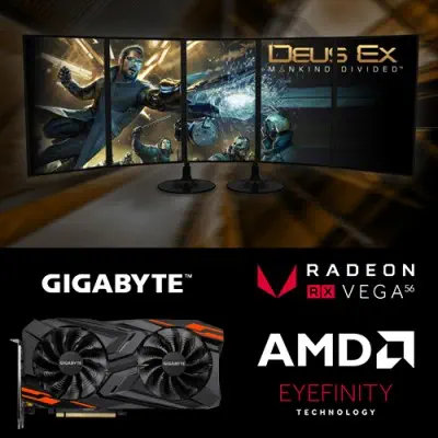 Gigabyte Radeon RX VEGA 56 GAMING OC 8G Gaming Ekran Kartı