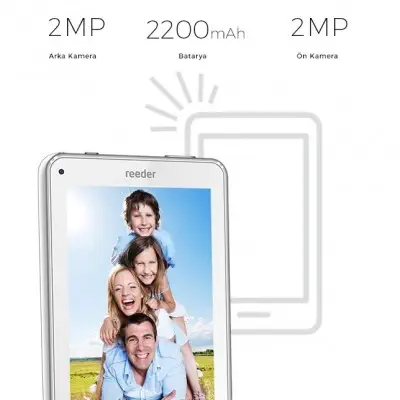 Reeder M7 GO 8GB Wi-Fi 7″ Beyaz Tablet