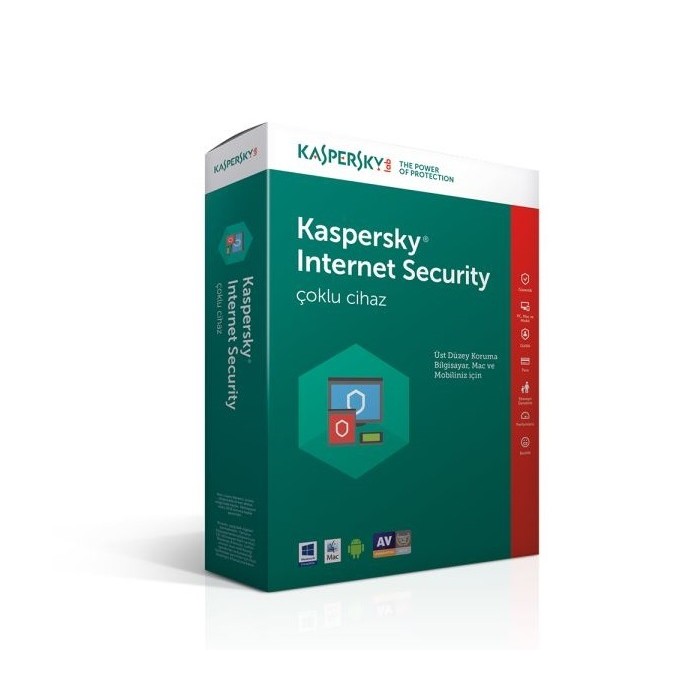 Kaspersky Internet Security  2017 Türkçe 2 Kullanıcı 1 Yıl