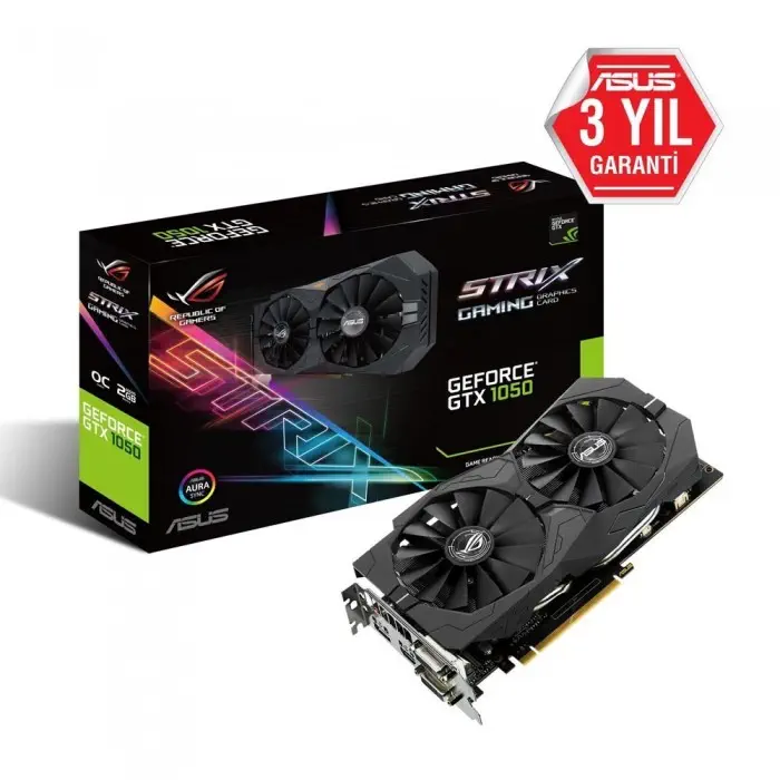 Asus ROG Strix-GTX1050 2G GAMING Ekran Kartı 