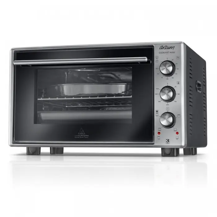 Arzum AR2002 Cookart Maxi 50 Lt Çift Camlı Fırın Inox