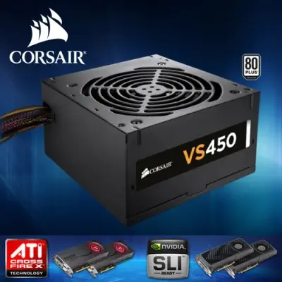 Corsair VS Serisi VS450 CP-9020170-EUPower Supply